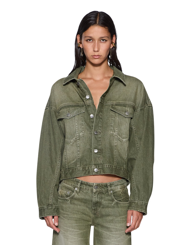 RELAX TRUCKER JACKET MILITANT GREEN 1