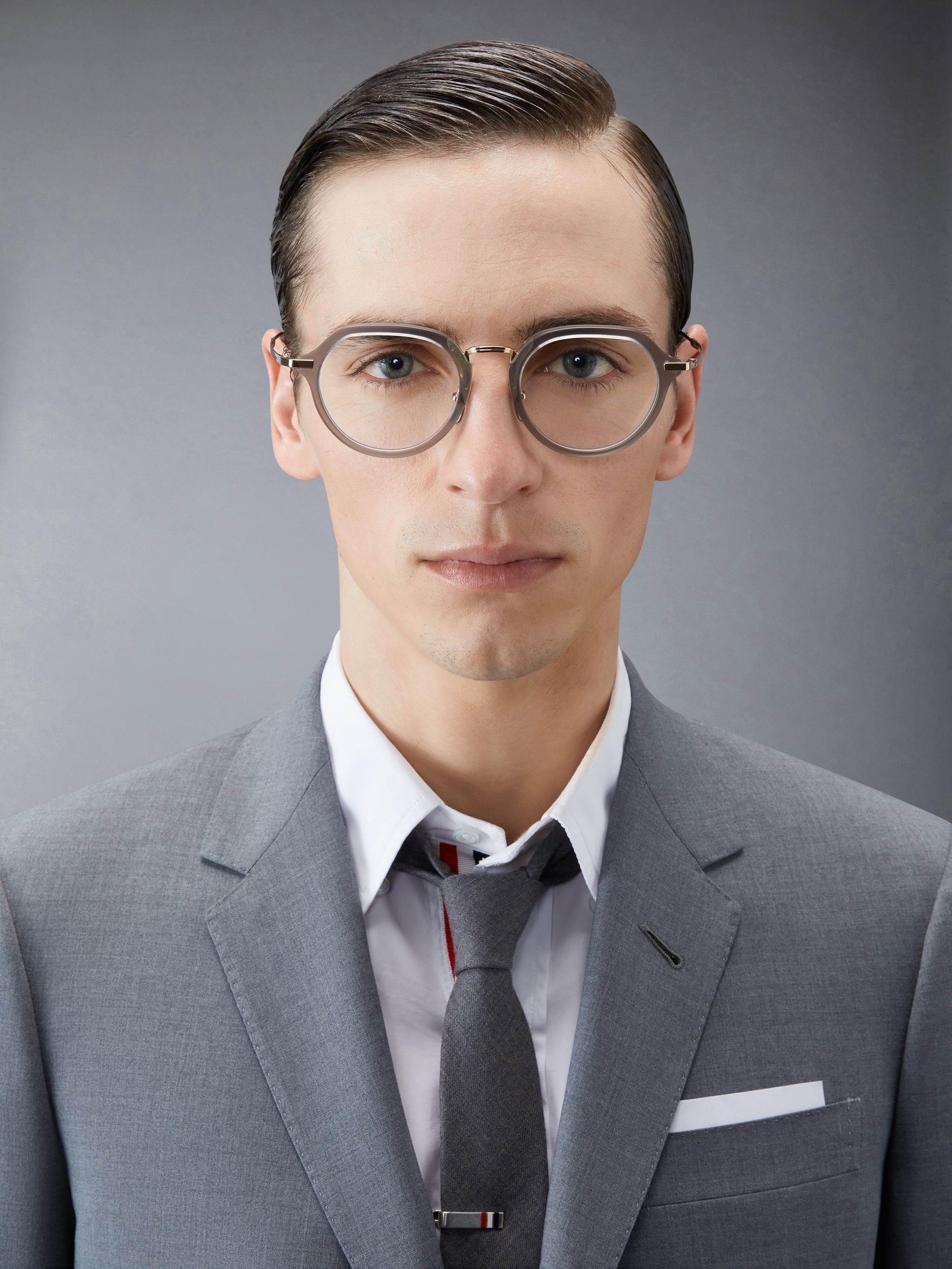 ROUND EYEGLASSES IN ACETATE AND TITANIUM - 2