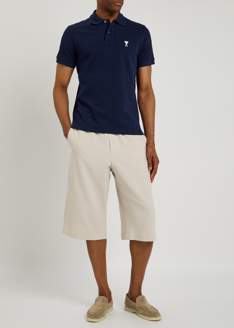 Ami Paris Elasticated Cotton Shorts - 4