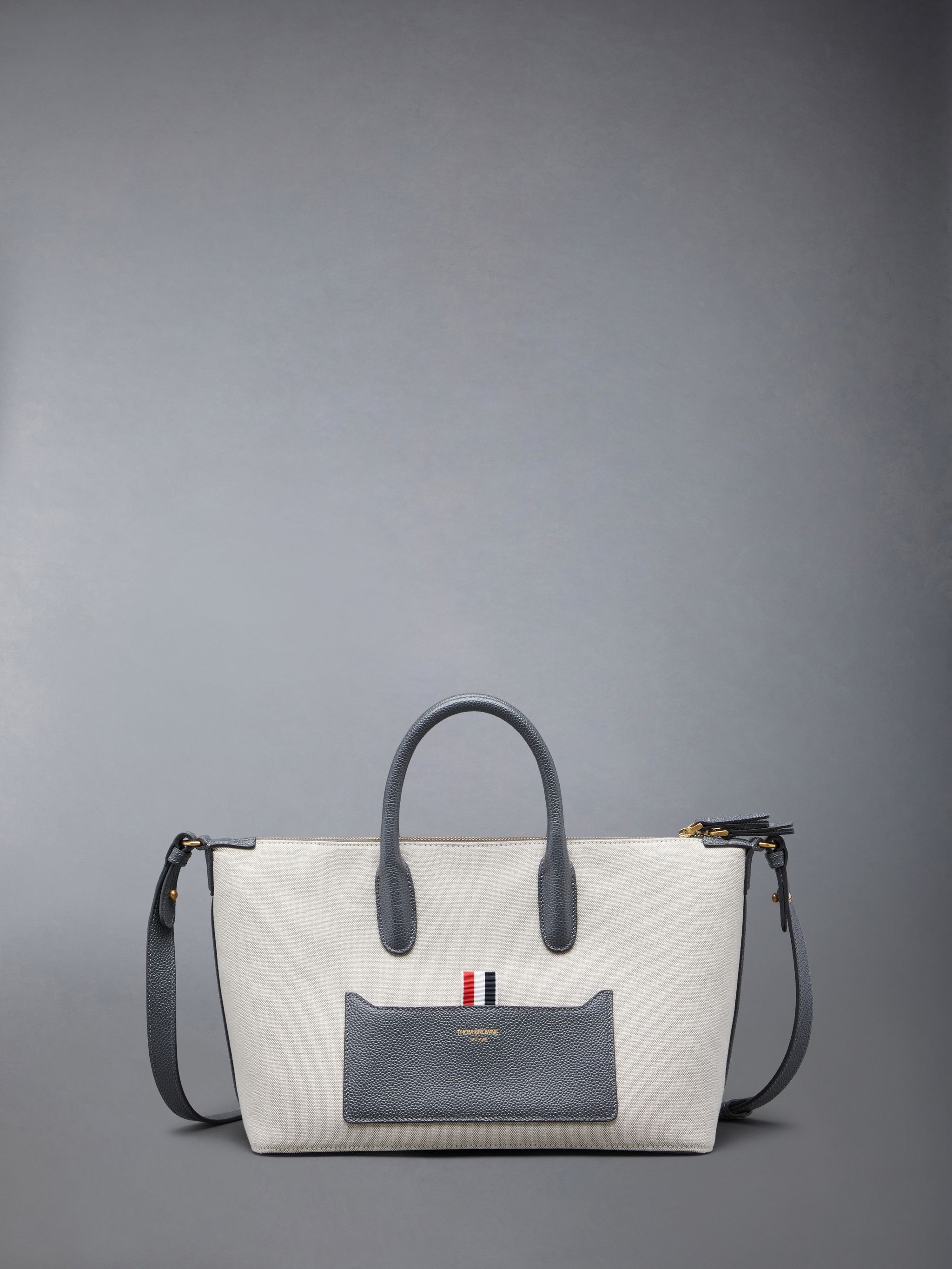 grosgrain-loop tote bag - 1