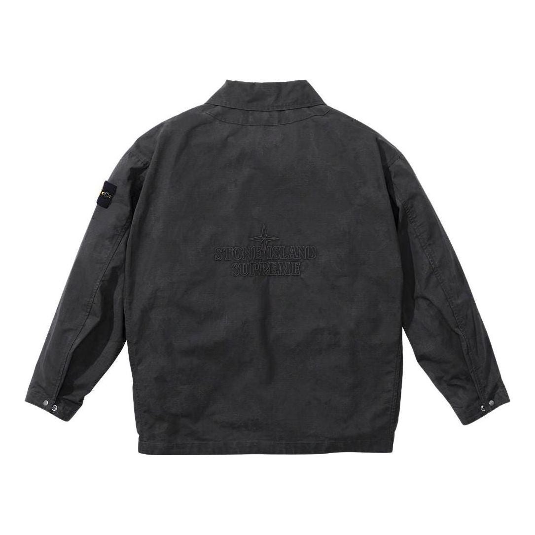 Supreme x Stone Islacnd Reactive Ice Camo Ripstop Jacket 'Black' SUP-SS22-719 - 2