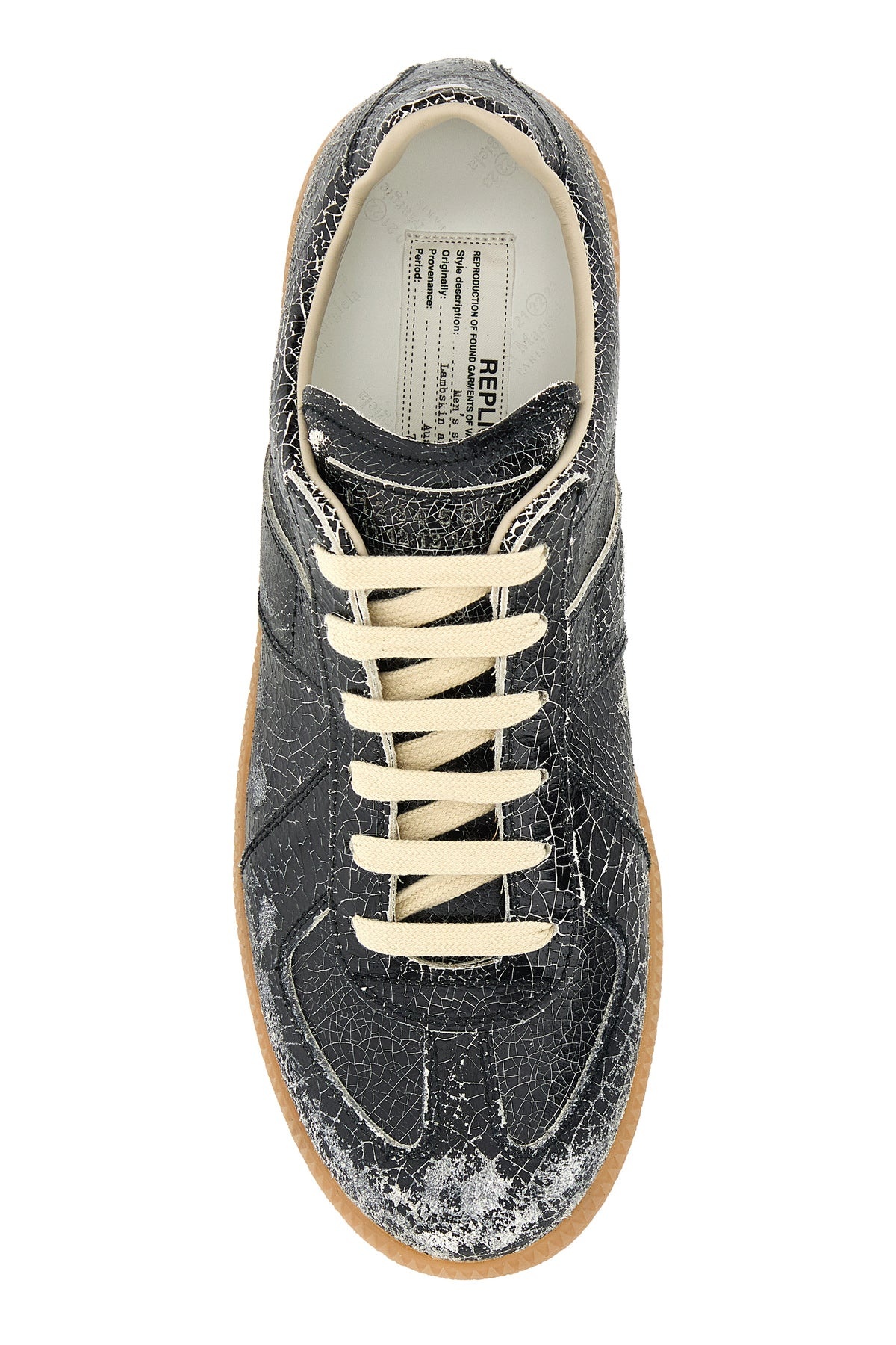 Black leather sneakers - 4