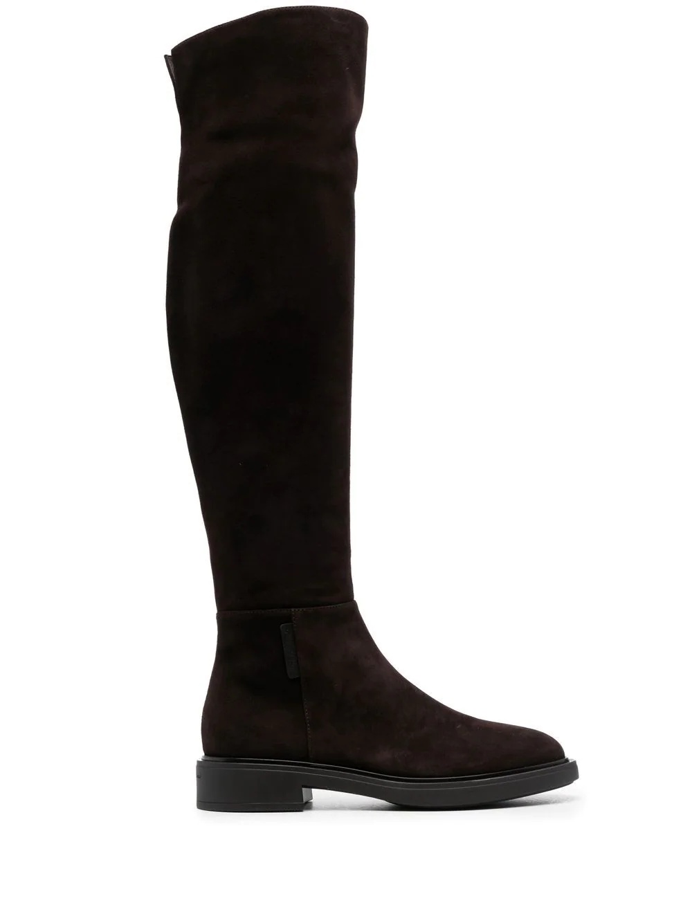 knee-high suede boots - 1