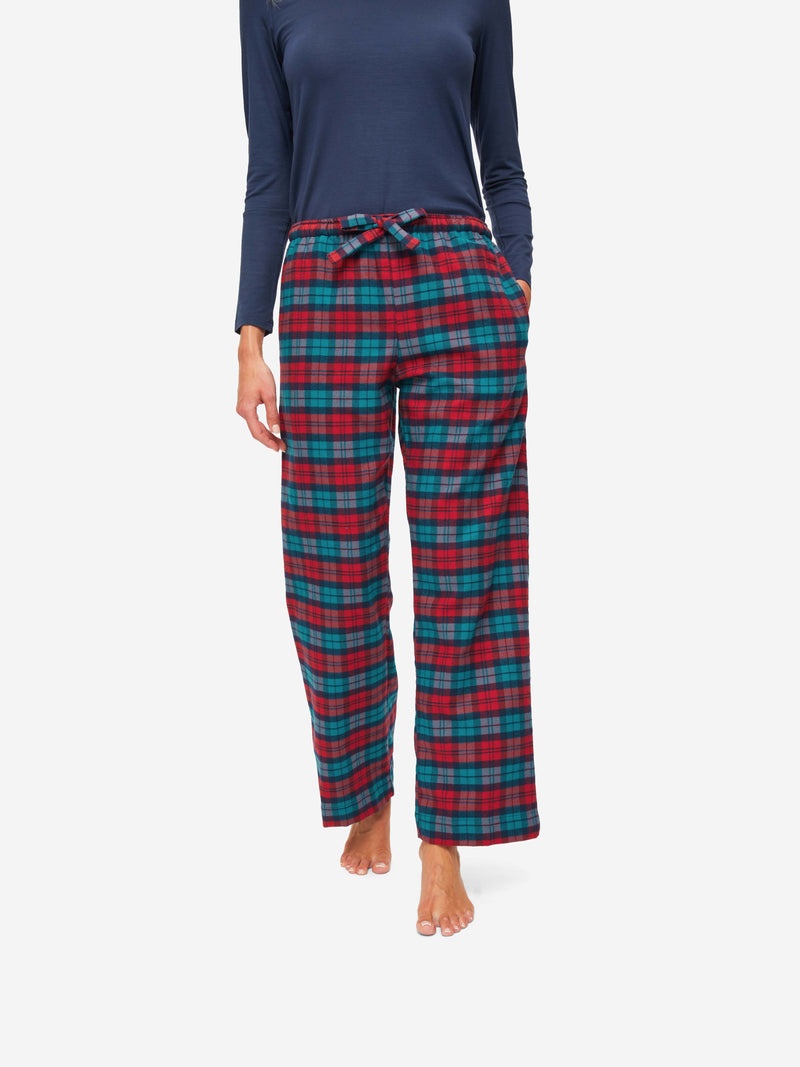 Women's Lounge Trousers Kelburn 26 Brushed Cotton Multi - 2