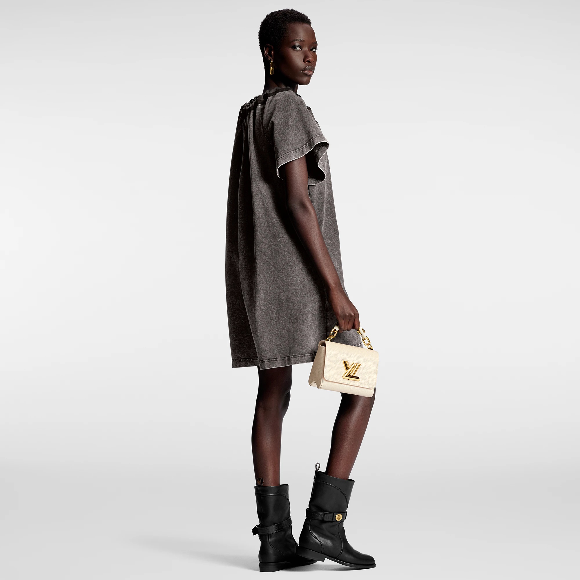 【ルイヴィトン・Louis Vuitton 】Scuba Trim Jersey Dress Louis Vuitton Scuba Trim Jersey Dress | REVERSIBLE