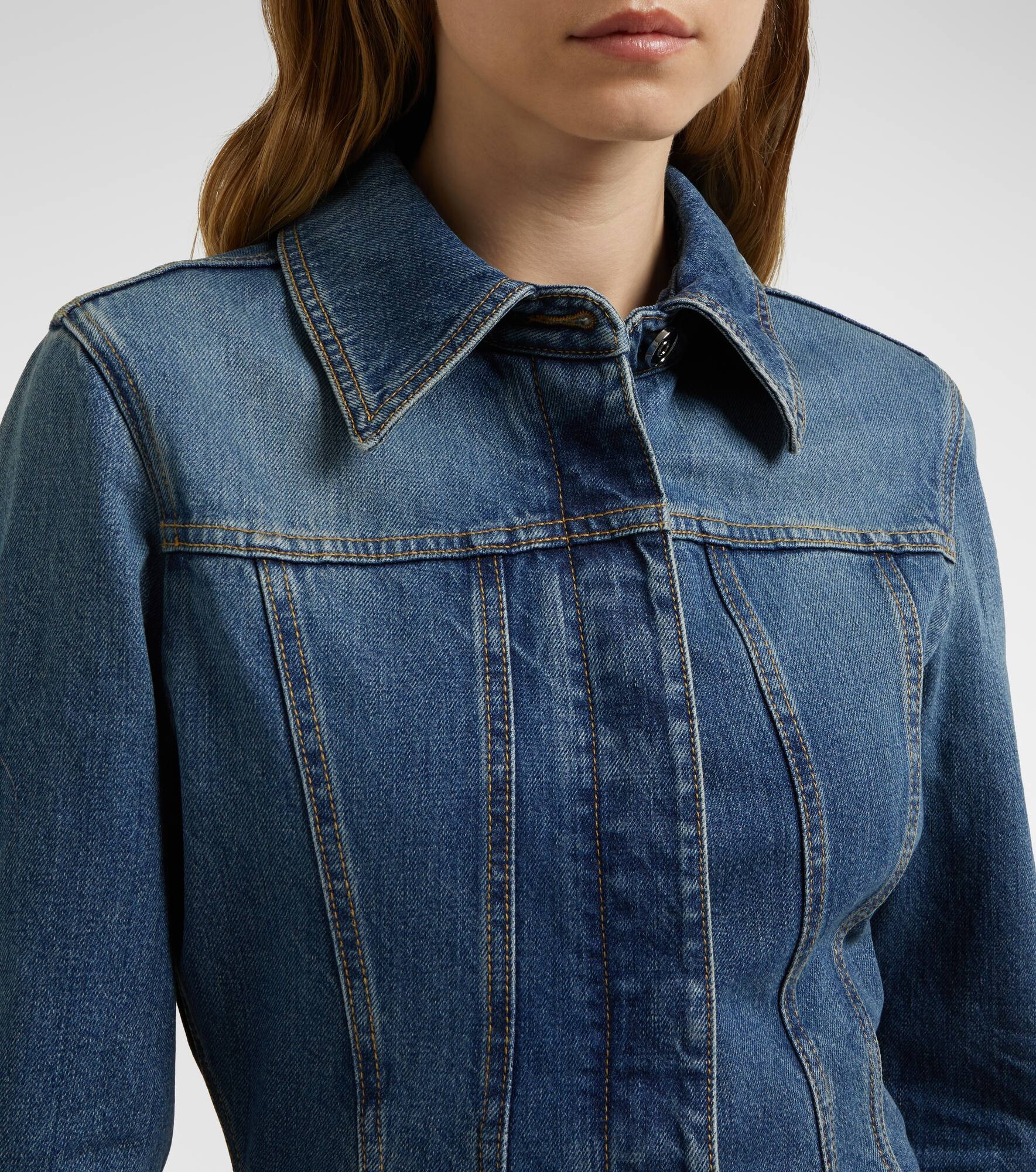 Round denim jumpsuit - 4