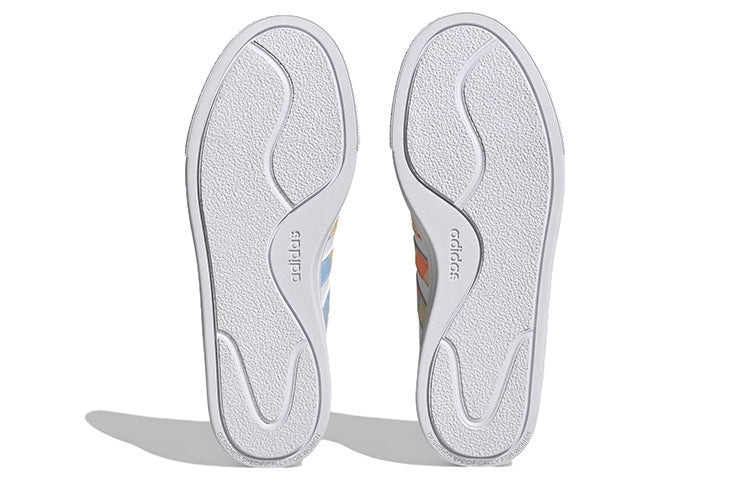 (WMNS) adidas neo Court Platform 'White Blue Orange' H06298 - 6