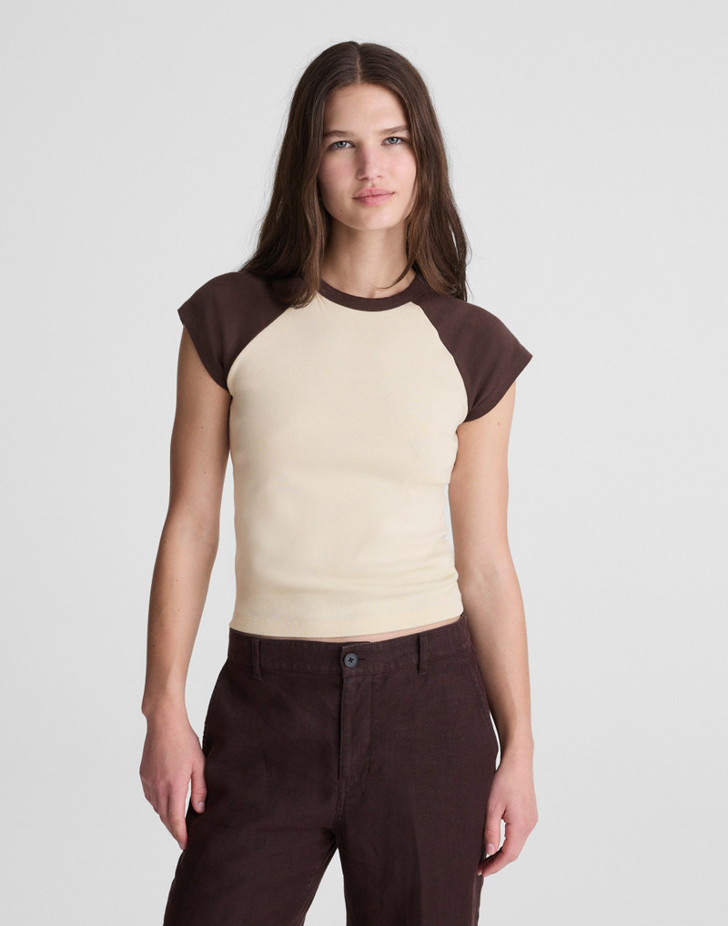 The '90s Crewneck Tee in Compact Cotton 3