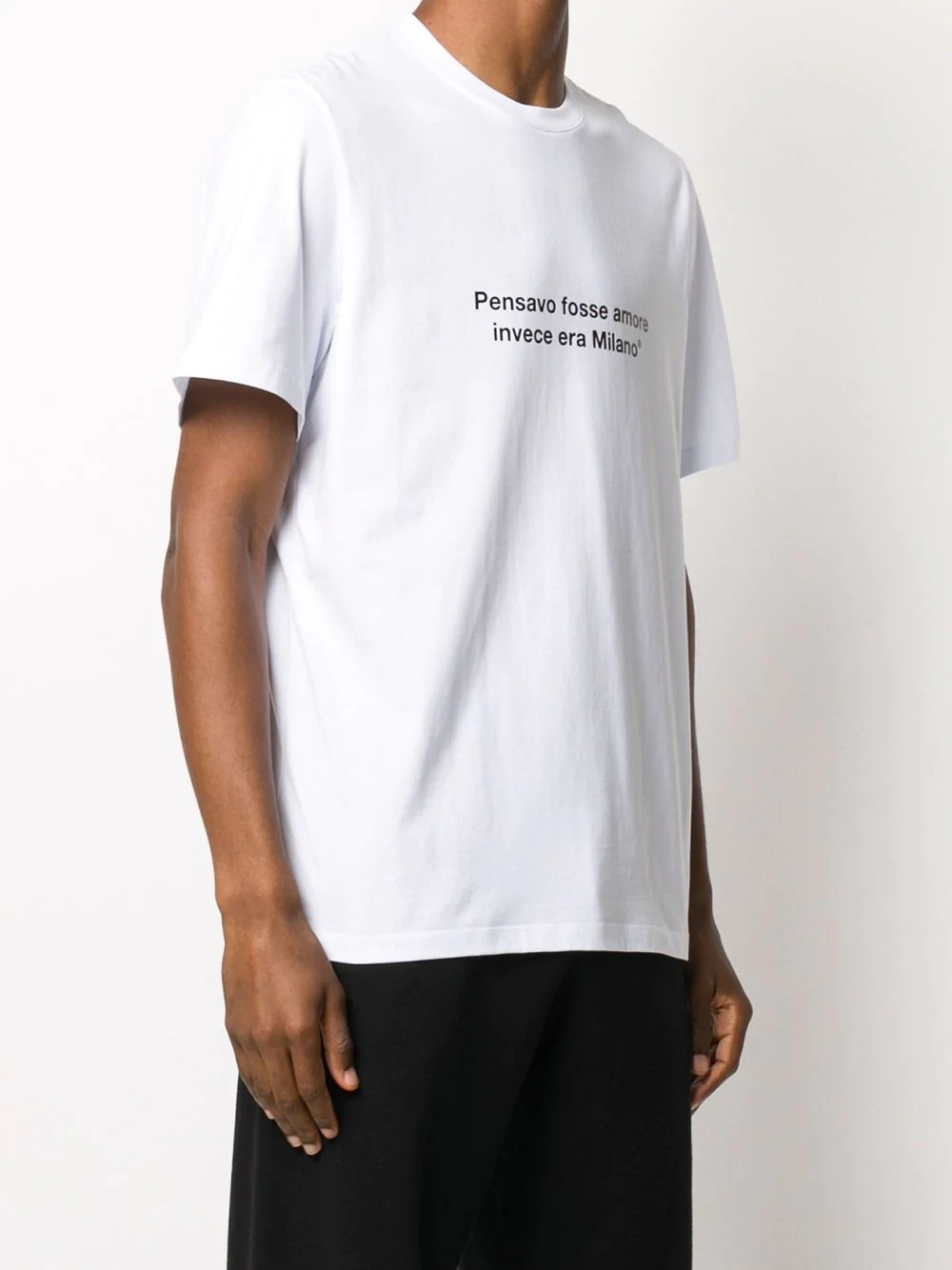 slogan-print short-sleeve T-shirt - 3