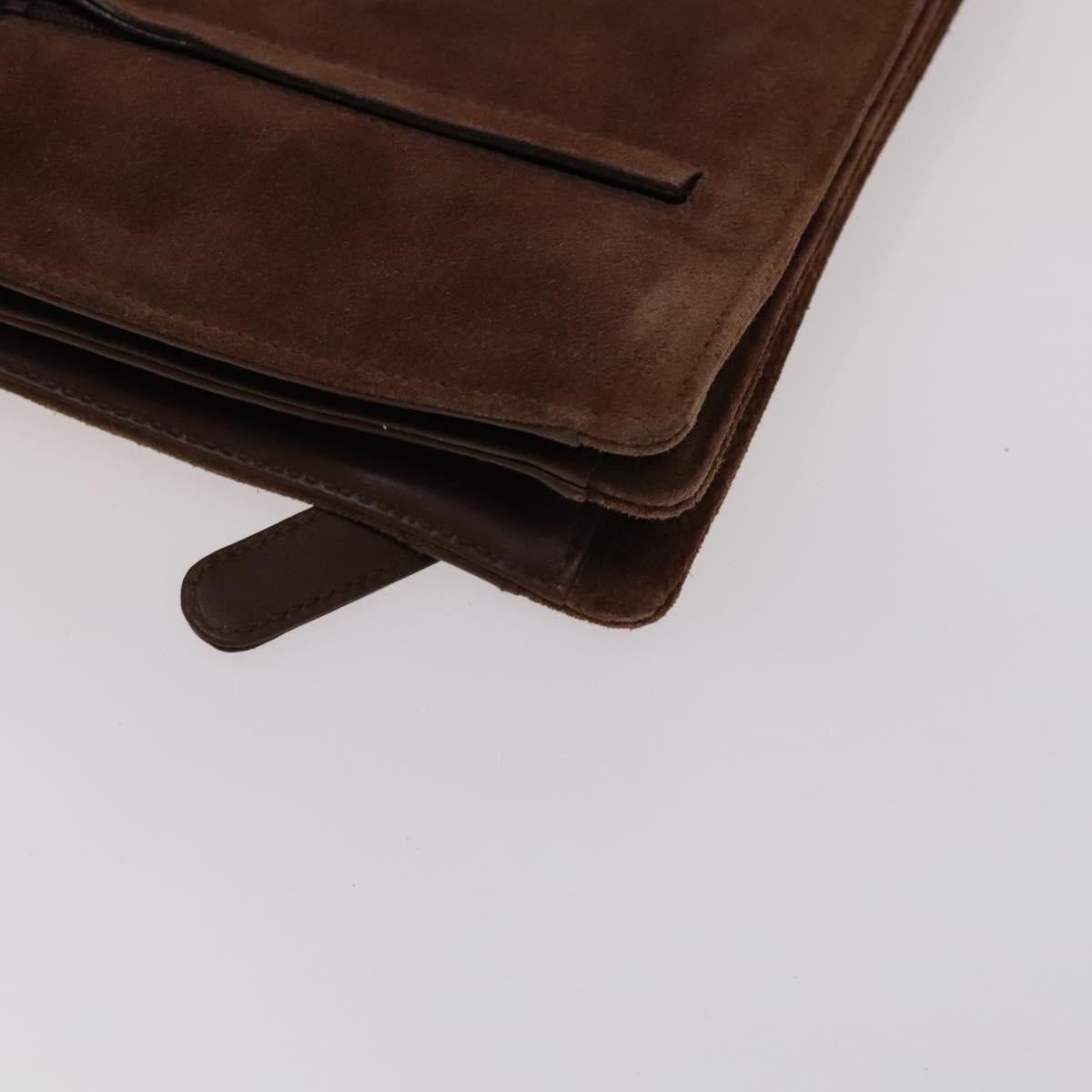 GUCCI Horsebit Backpack Suede Brown Gold - 8
