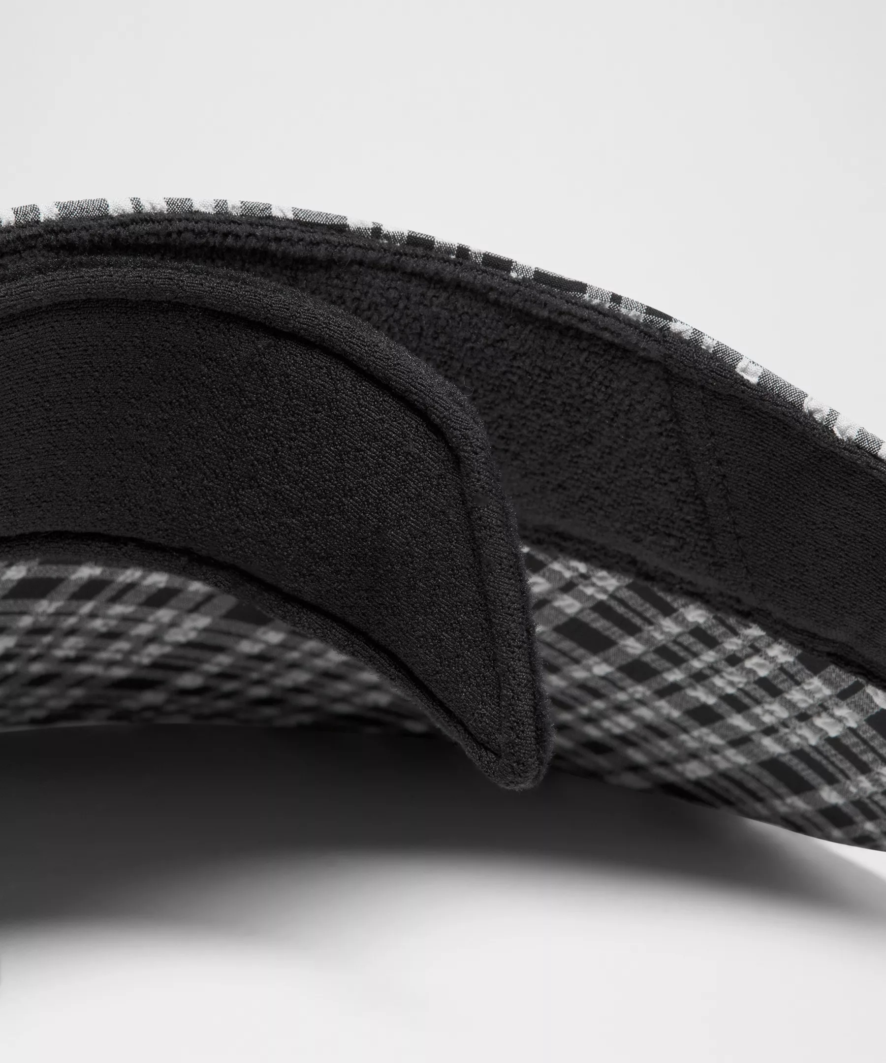 Women's Seersucker Check Removable Sweatband Visor - 4