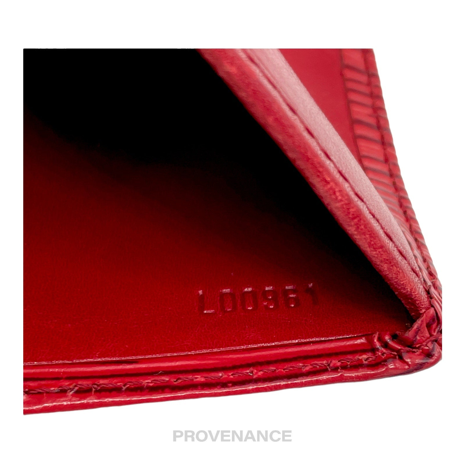 Louis Vuitton 6CC Bifold Wallet - Red Epi Leather - 10