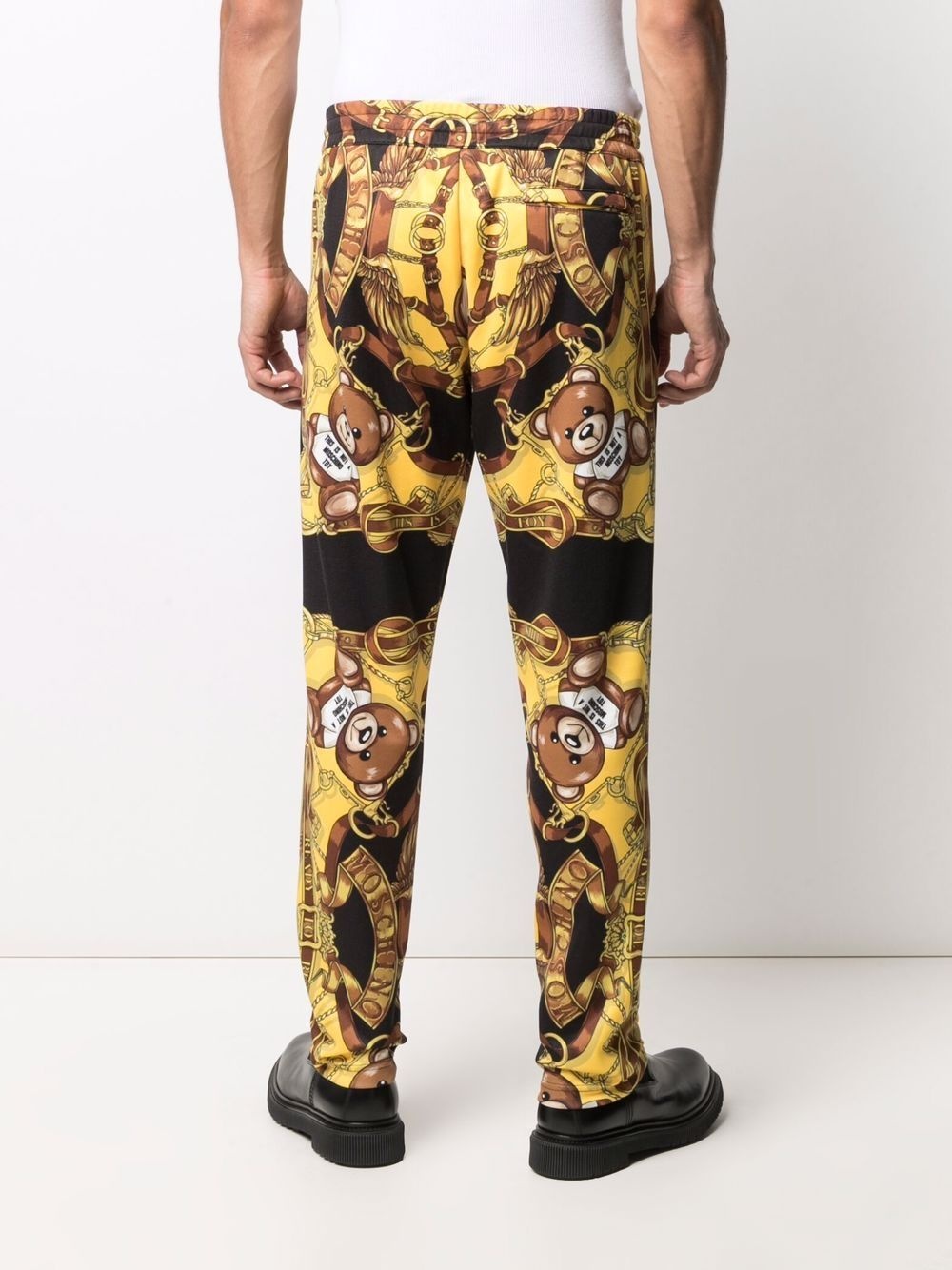 Teddy printed track pants - 4