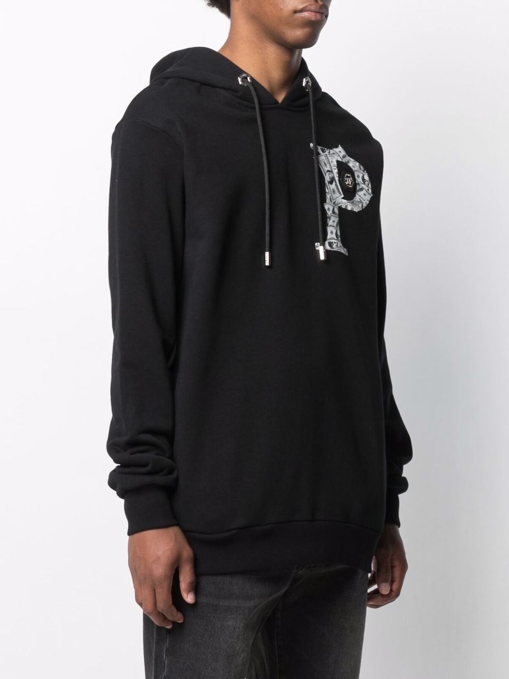 Money logo-print cotton hoodie - 4