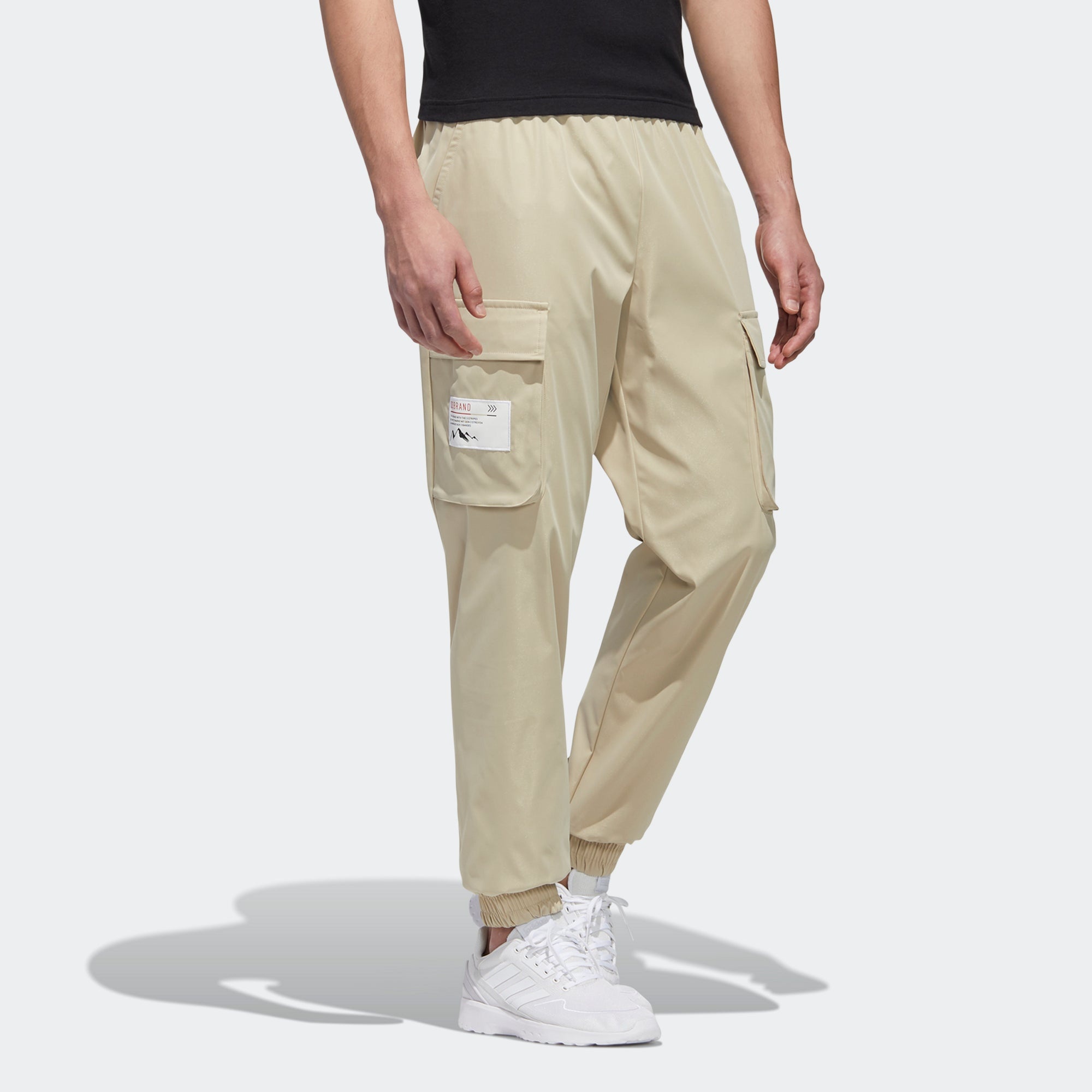 adidas neo M SS CS CARG TP Multiple Pockets Bundle Feet Sports Pants Brown GM2294 - 4