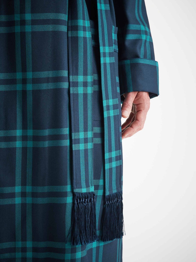 Men's Robe York 46 Wool Navy - 6