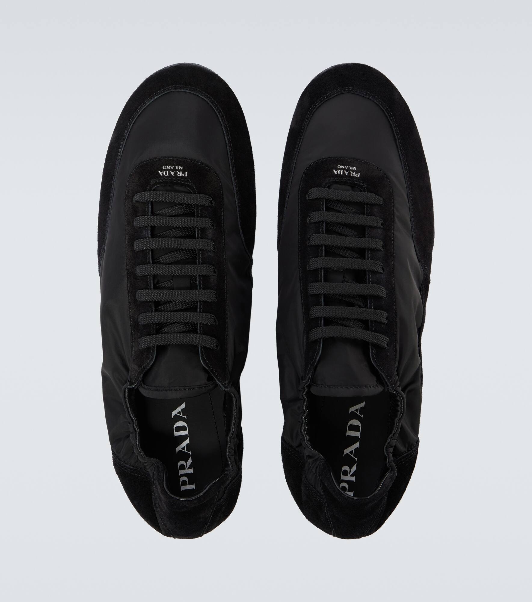 Collapse Re-Nylon suede-trimmed sneakers - 4
