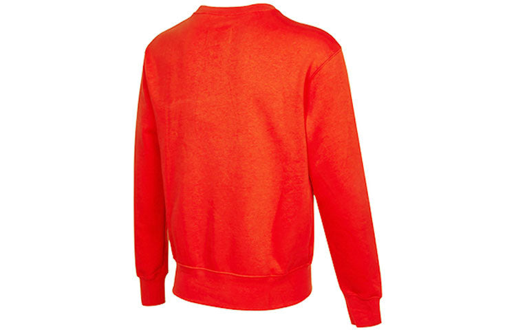 Men's Air Jordan Logo Alphabet Printing Fleece Lined Round Neck Pullover Red DO9153-673 - 3