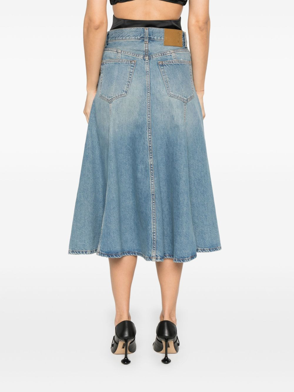 flared midi skirt - 4