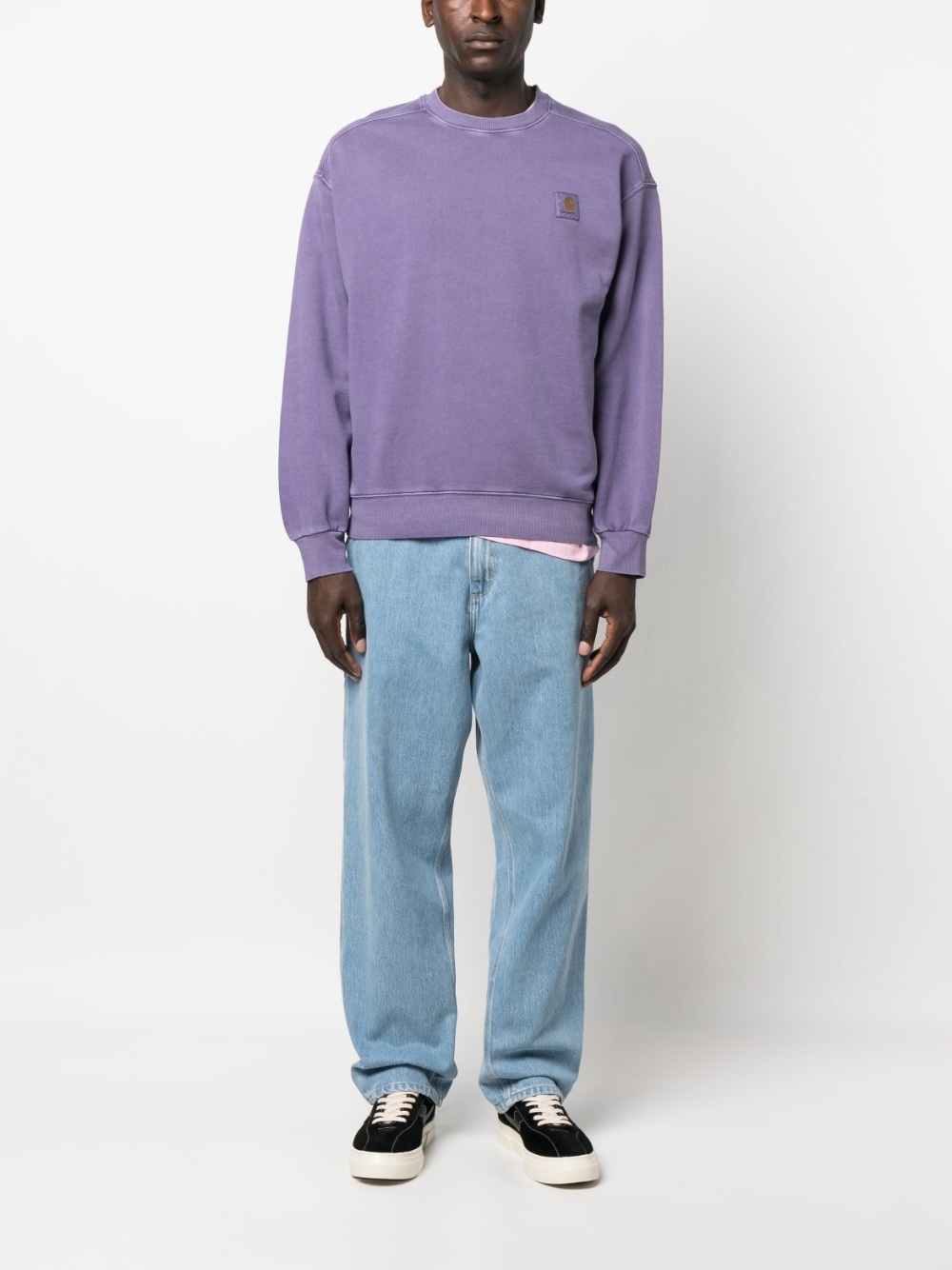 logo-patch straight-leg jeans - 2