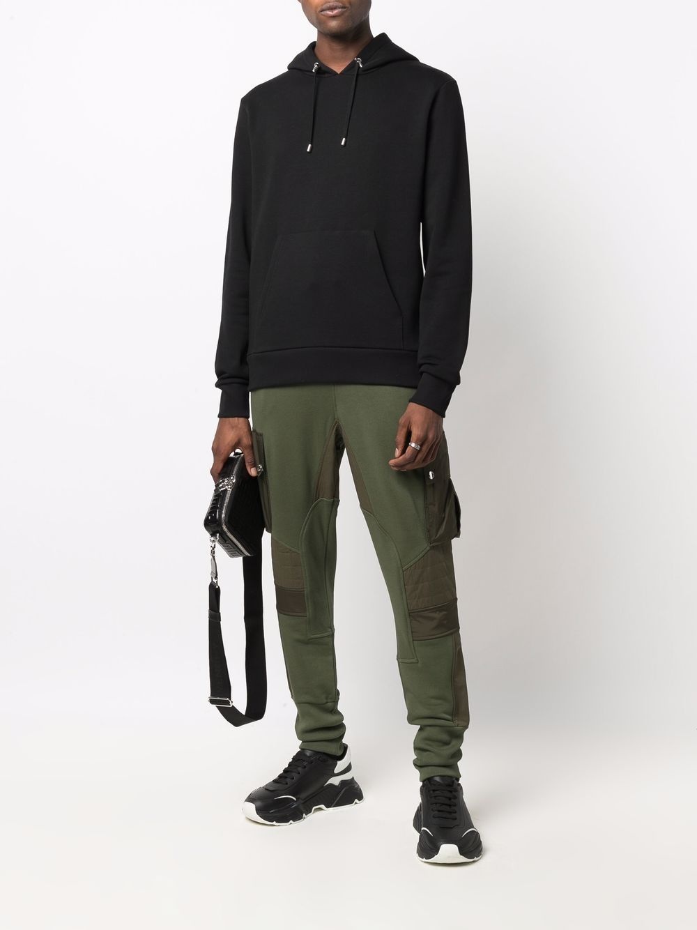 panelled cargo track pants - 2