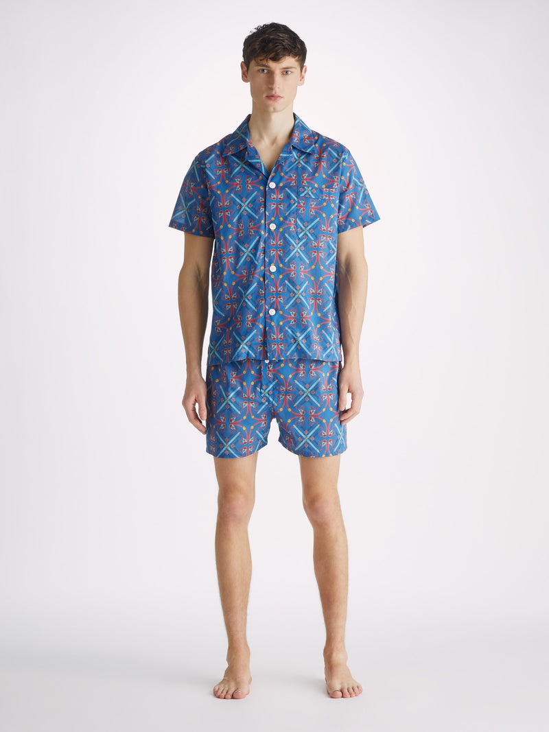 Men's Short Pyjamas Ledbury 64 Cotton Batiste Multi - 4