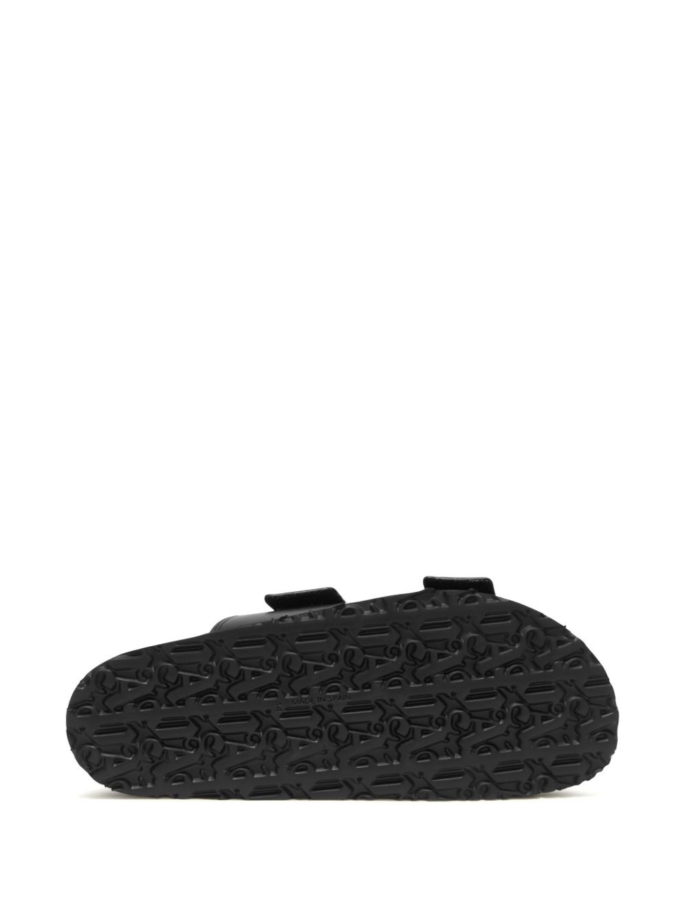 logo leather sandals - 5