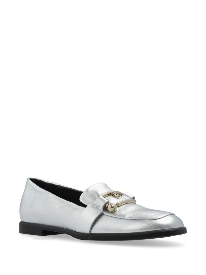 FURLA logo plaque loafers outlook