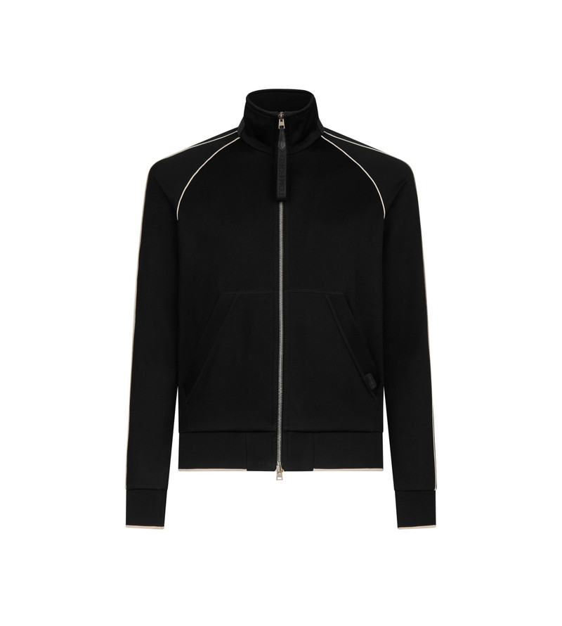 JERSEY ZIP THROUGH WITH PIPING 1