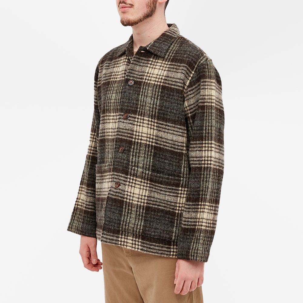 Universal Works Check Wool Easy Overshirt - 2