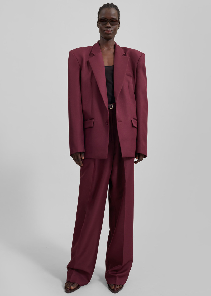Jun Blazer - Burgundy 3