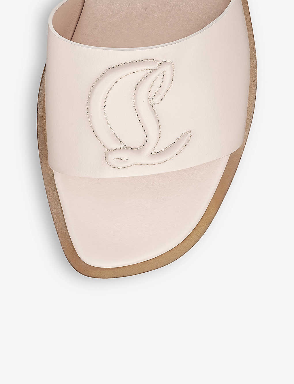 Varsicool logo-embossed leather sandals - 2
