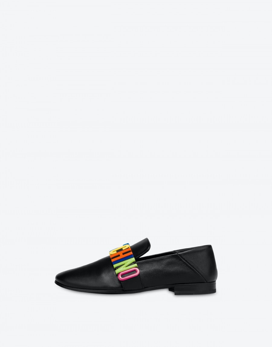MULTICOLOR LETTERING LOAFERS - 2