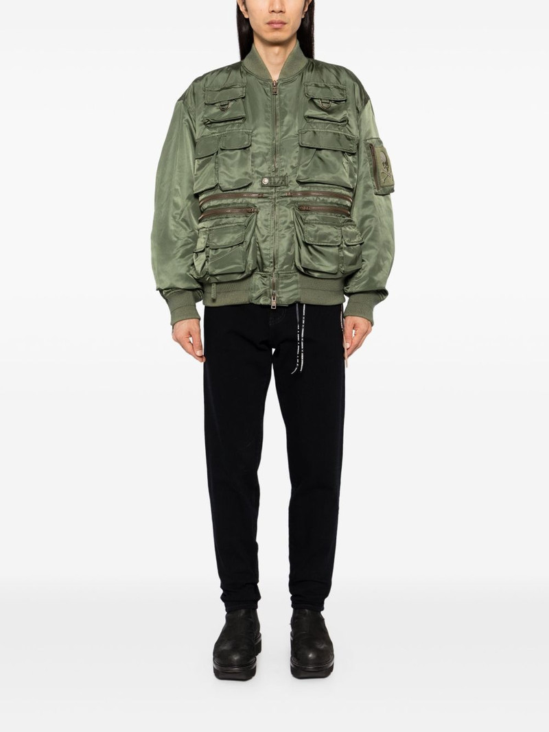 MASTERMIND WORLD multiple-pockets bomber jacket outlook