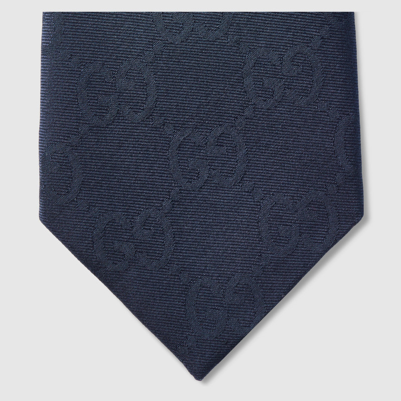 GUCCI GG silk cotton tie outlook