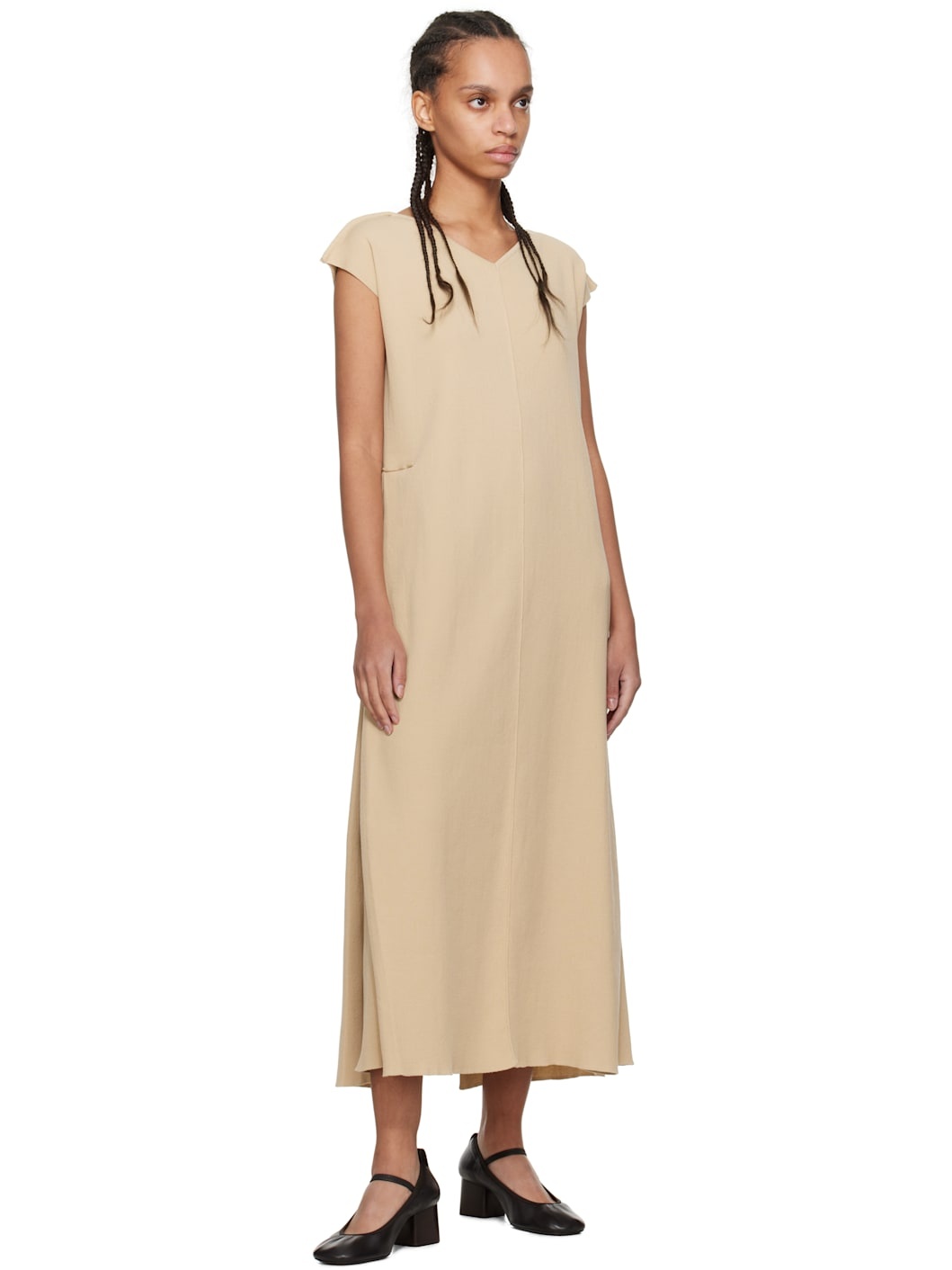 Beige Coste 2/2 Midi Dress - 4