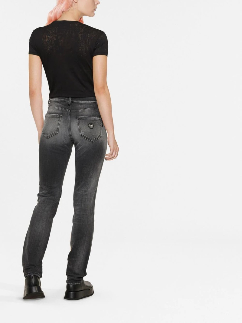 logo-plaque denim jeans 3