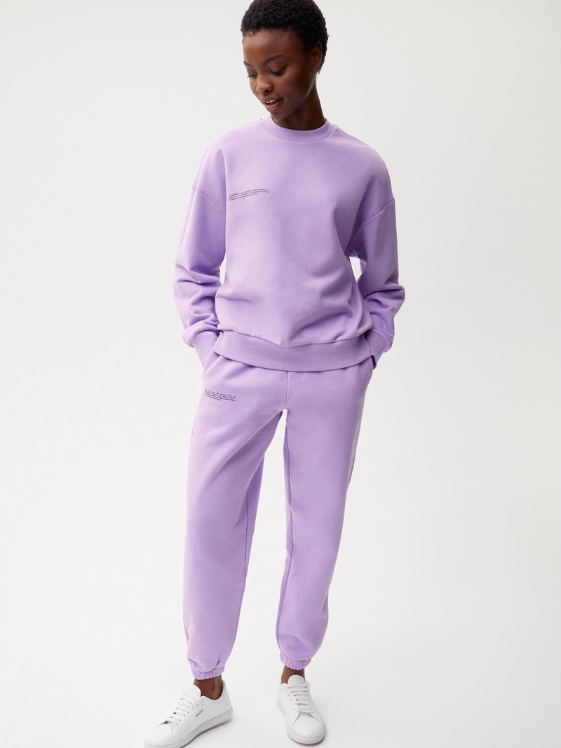 PANGAIA Womens 365 Heavyweight Track Pants - Orchid Purple outlook