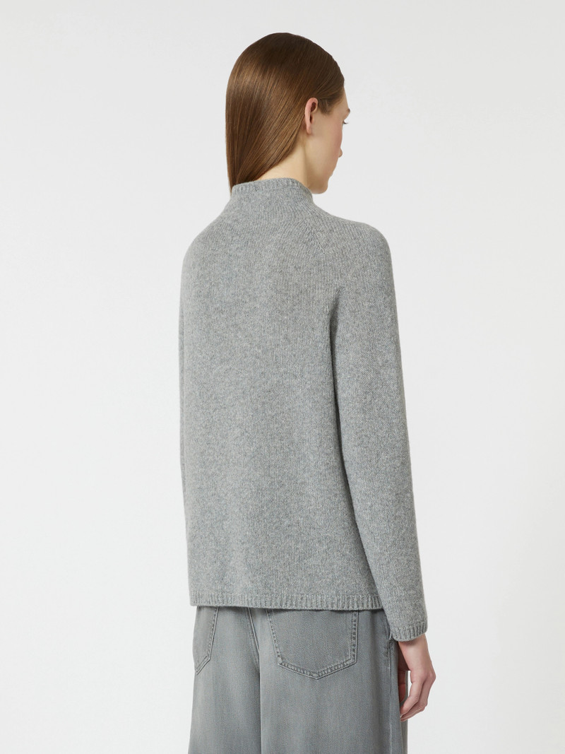 LORD Wool and cashmere yarn polo-neck sweater - MEDIUM GREY 4