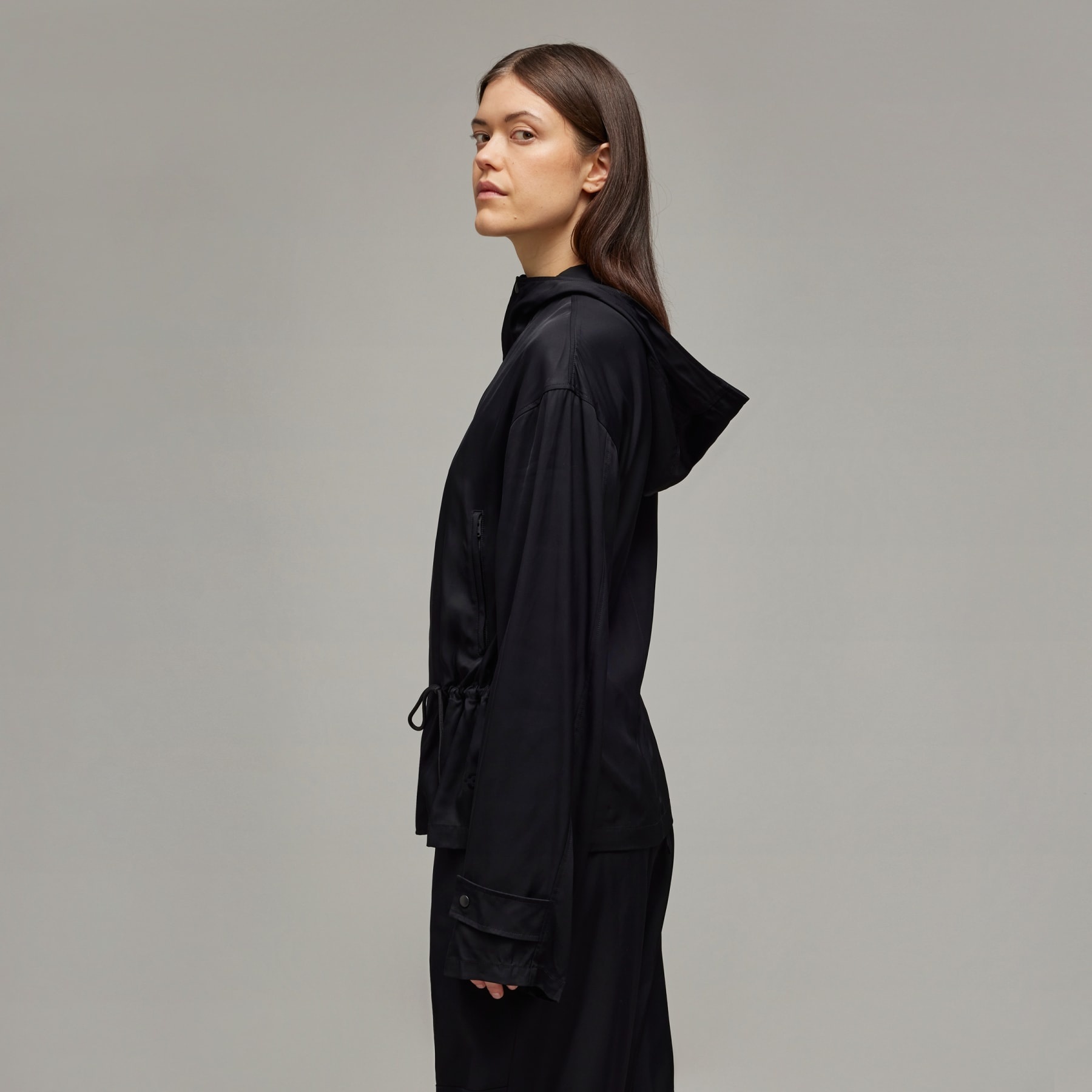 Y-3 Rayon Twill Hooded Top - 4
