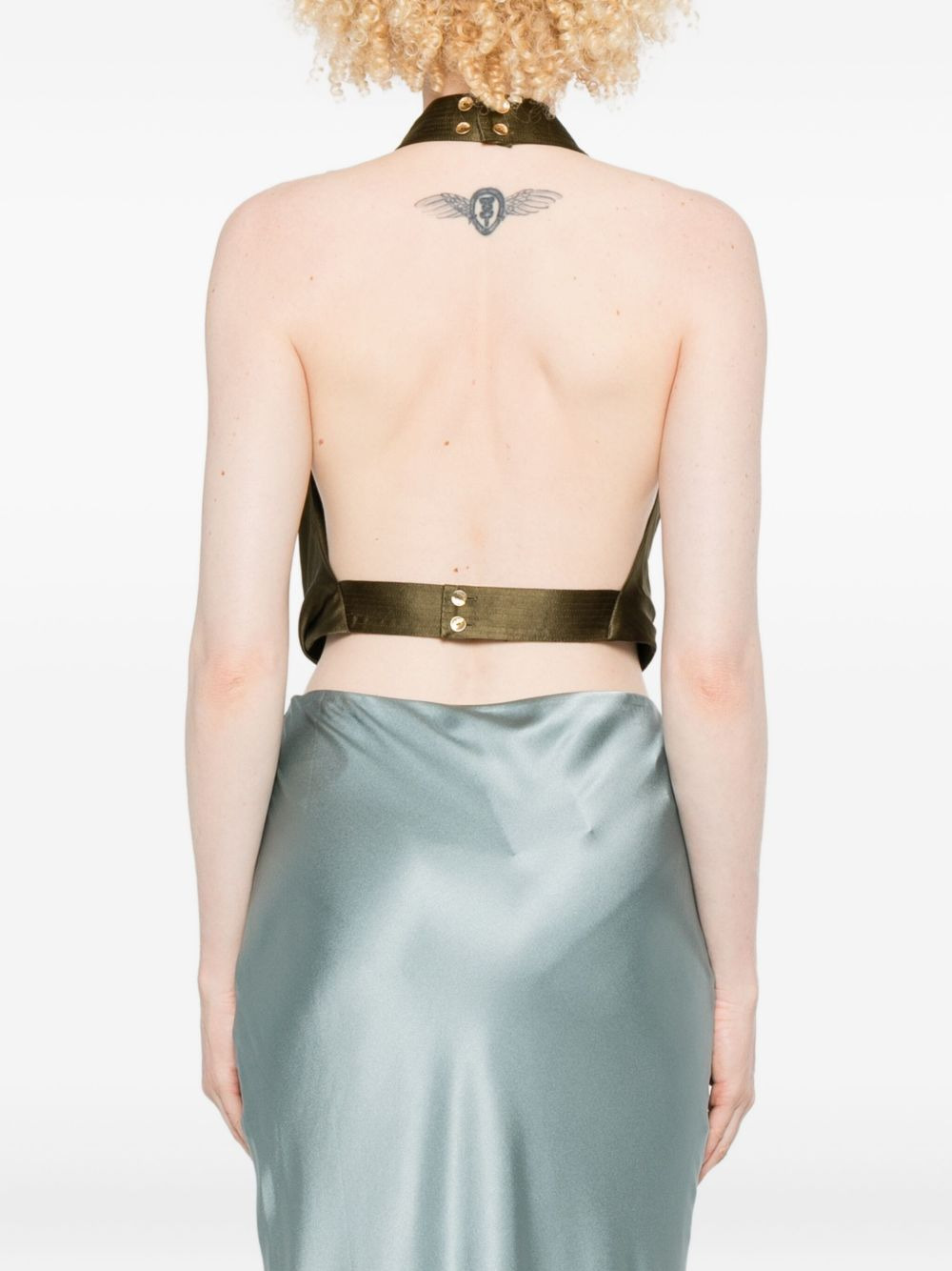 Adienne draped halterneck top - 4