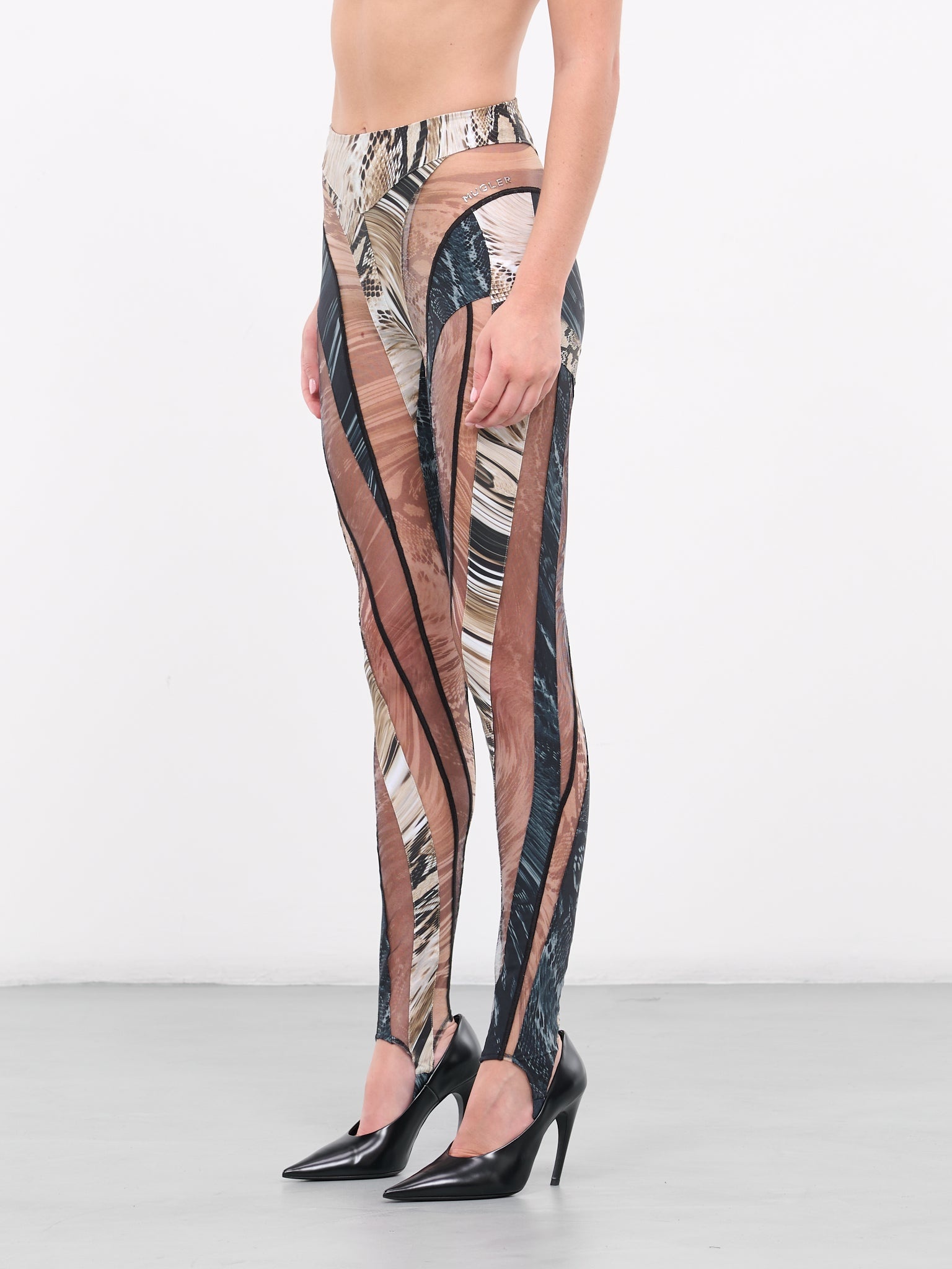 Snakeskin Spiral Leggings - 2