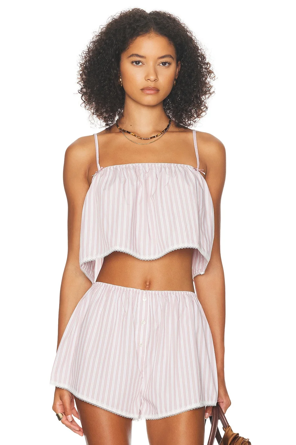 Wide Stripe Poplin Camisole - 1