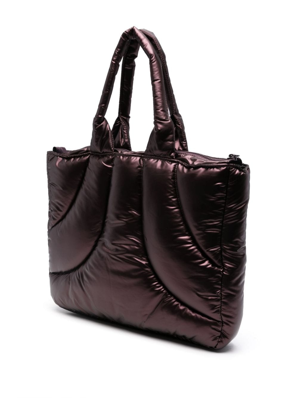 zipped quilted tote bag - 3