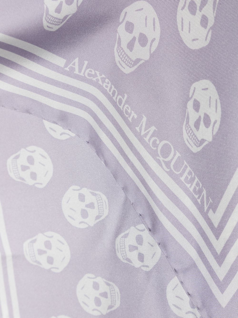 skull-print silk scarf - 3