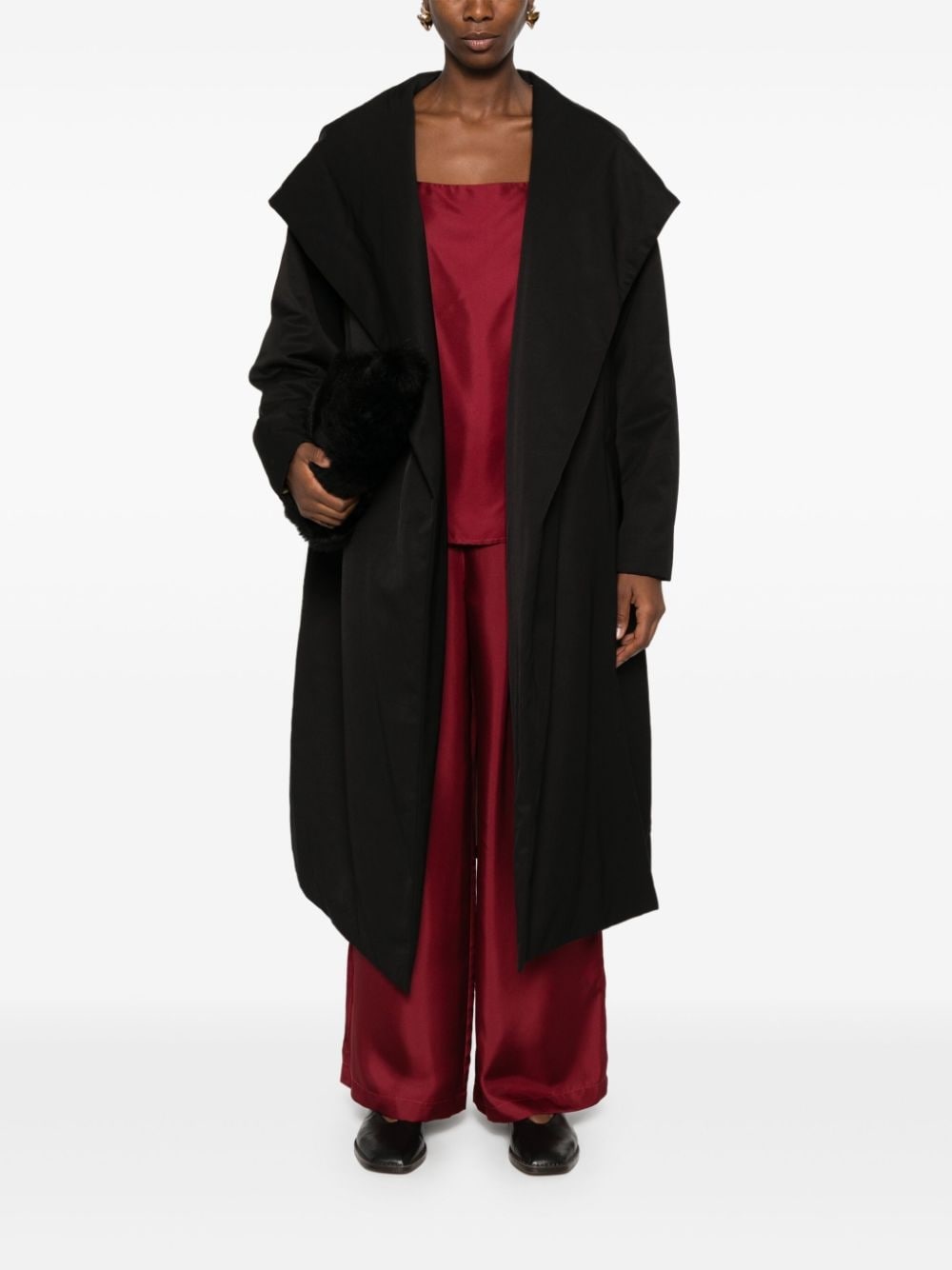 open-front coat - 2