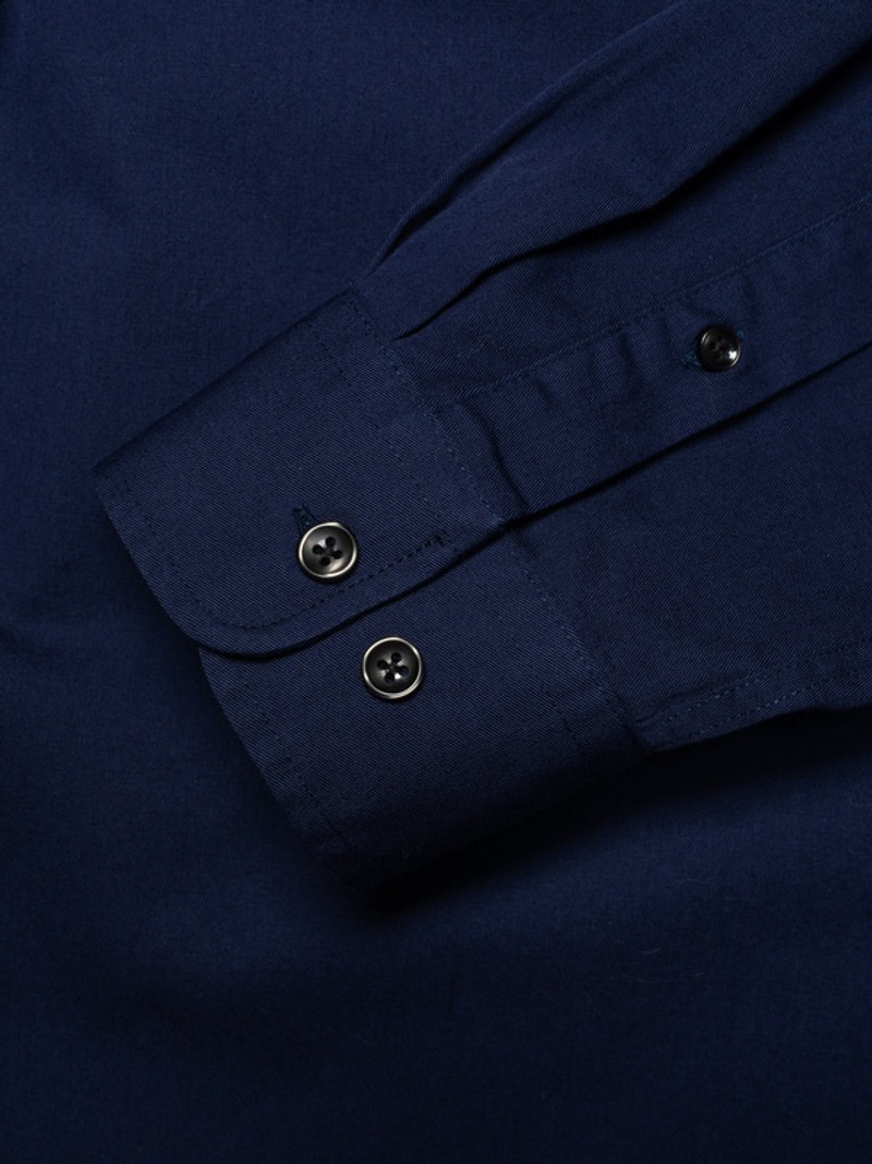 John Button Down Standard Shirt Mid Blue 4