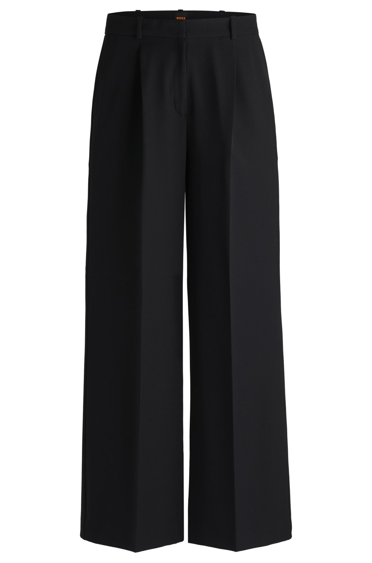 BOOT-LEG TROUSERS IN STRETCH FABRIC - 1