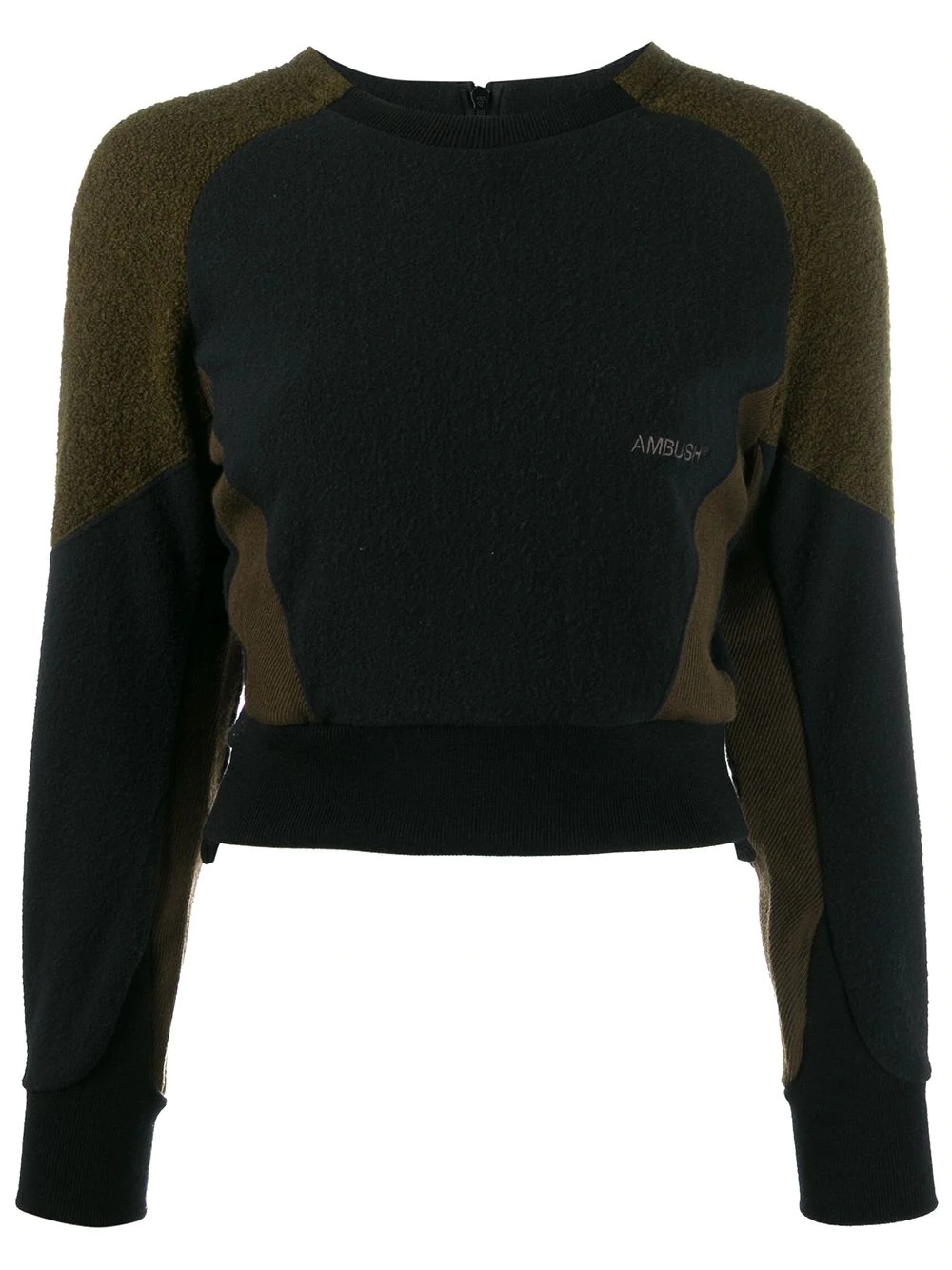 fleece panel sweatshirt - 1