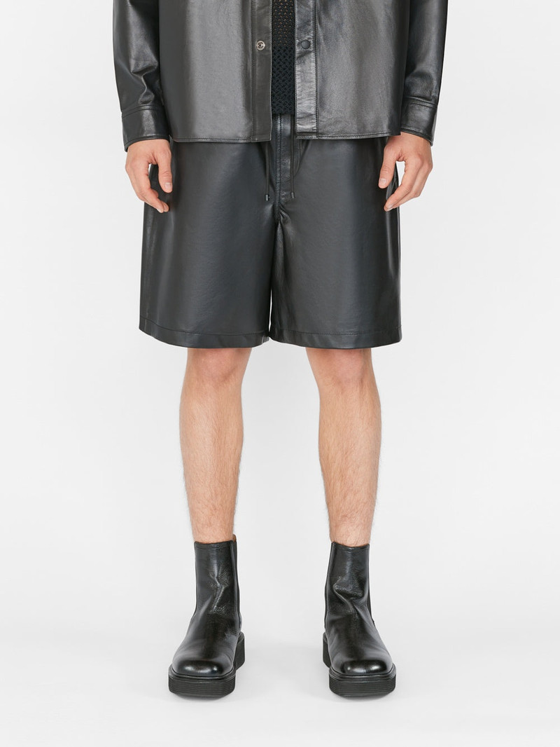 Leather Short in Noir 4